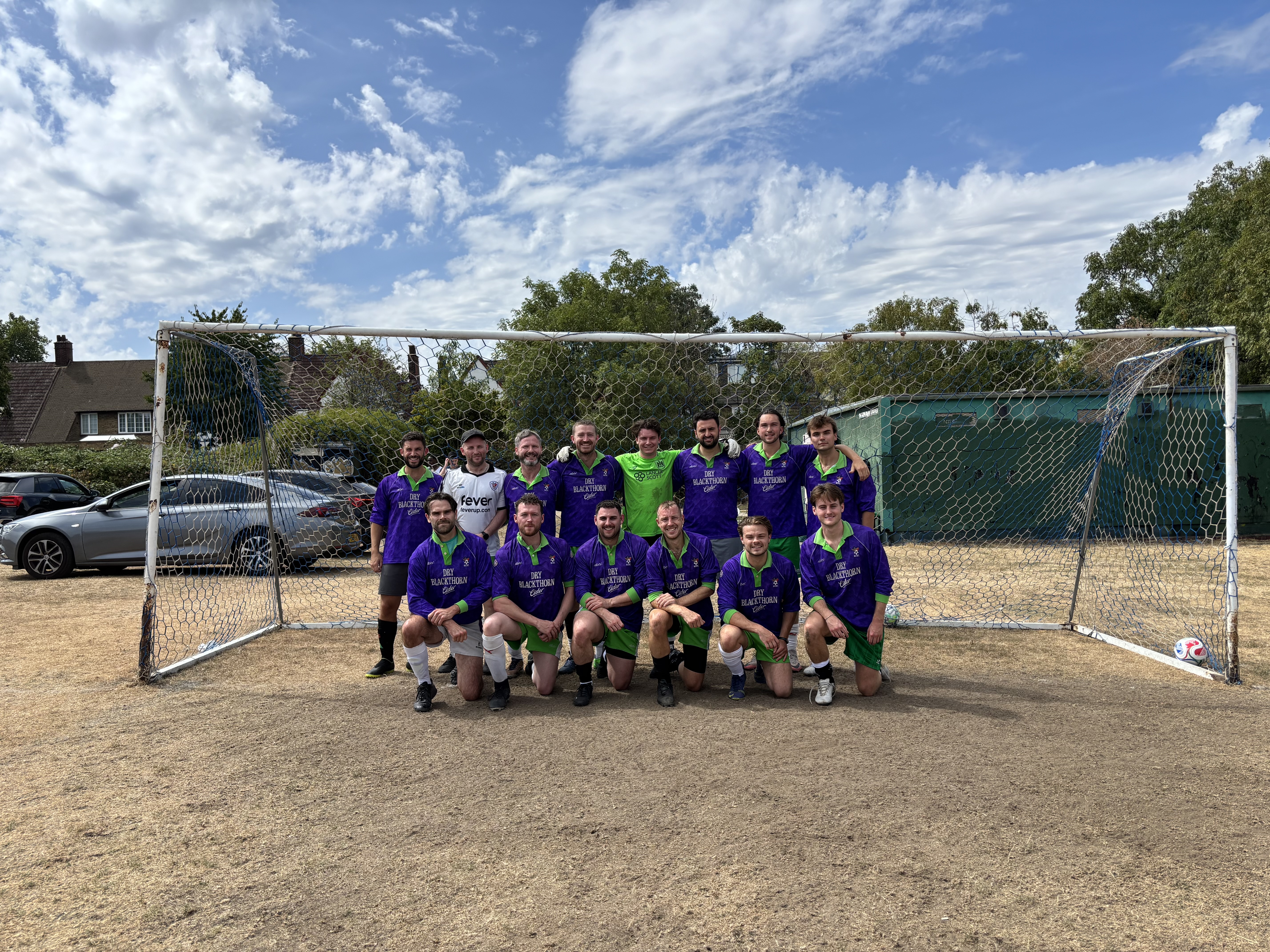 Bristol City London Supporters FC team after the Aberdeen match